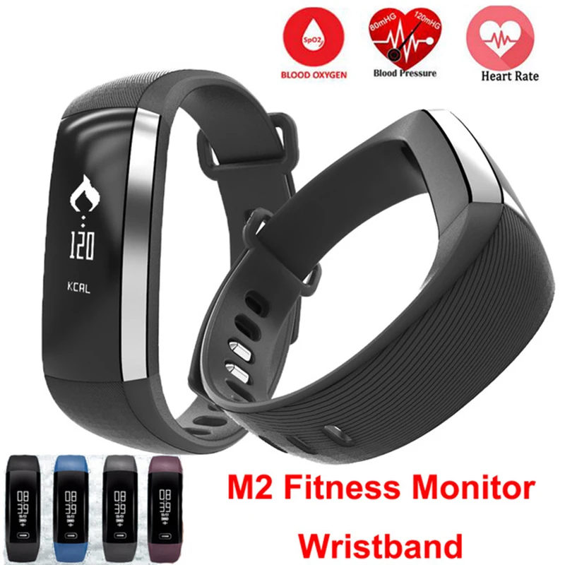 

M2 Smart Band Blood Pressure Wrist Watch Pulse Meter Monitor Fitness Tracker Call/SMS Smartband for iOS Android Bracelet P30