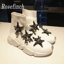 Новинка года; женские кроссовки со стразами; белые плетеные туфли; модные кроссовки со стразами; женская спортивная обувь; Прямая поставка; WK132