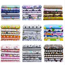 24*25 cm/Pack 7 adet/paket baskılı pamuklu kumaş Patchwork çiçek desen kumaş yüz koruma DIY patiska dikiş malzemeleri T7866