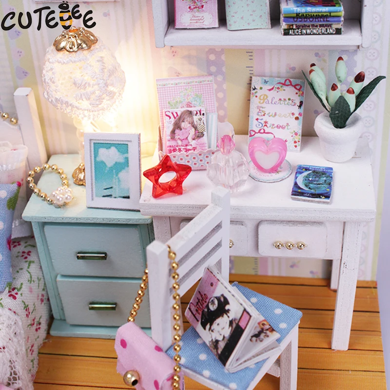 Dengan Boneka Miniatur Kayu Anak-anak Rumah 3