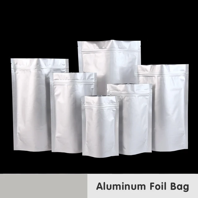Stand Capacity Large Aluminum Foil Zip Lock Packaging Mylar Bag Stand Capacity Large Aluminum Foil Zip Lock Packaging Mylar Bag Baking Food Smell Saver Laminating Heat