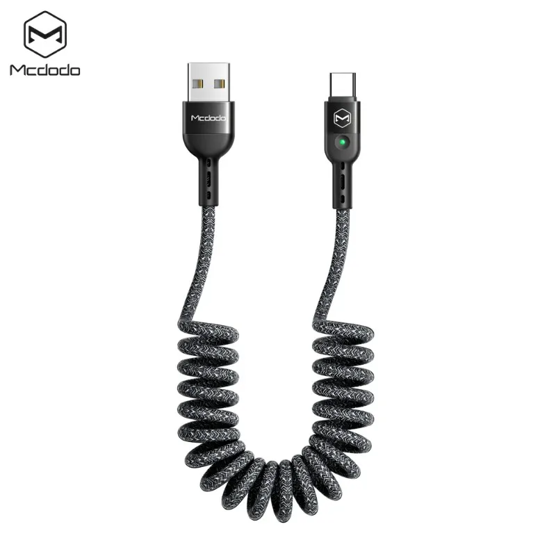 MCDODO кабель usb type C QC 4,0 быстрое зарядное устройство USB C шнур для samsung S9 Note 9 кабель type-C для huawei P20 Xiaomi Mi 8 USB-C - Цвет: Gray