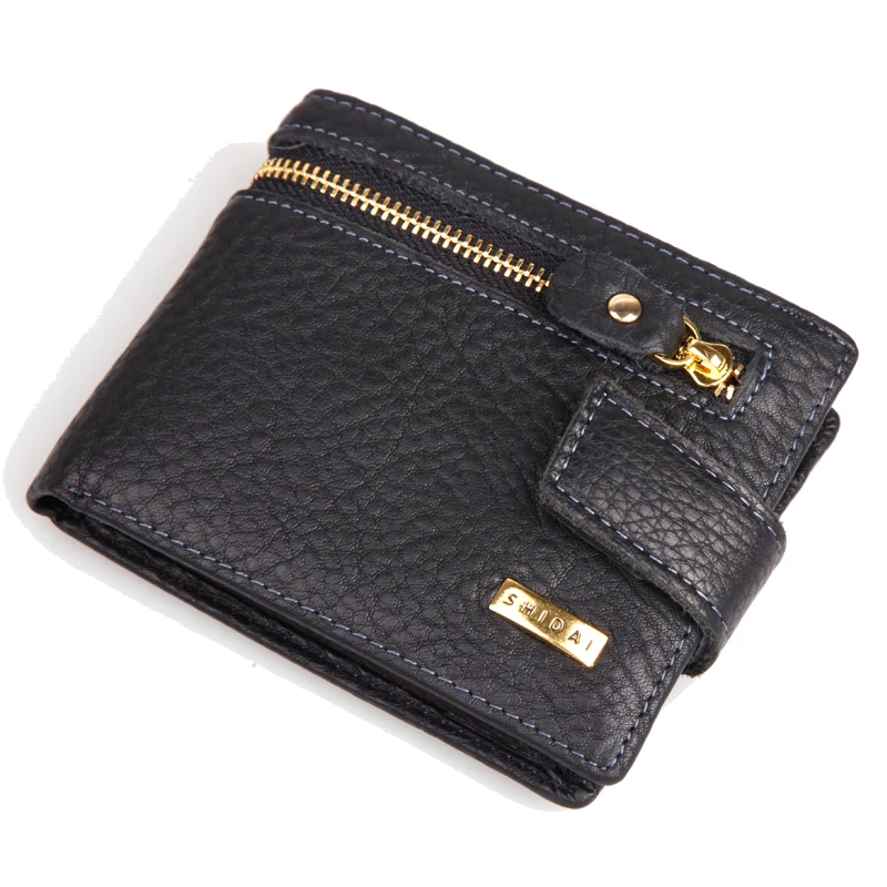 

Mens Wallet Fashion Business Luxury Brand Hasp Leather Purse Zipper 2016 New Famous Brand Designer Short Wallet Mini Coin Purse