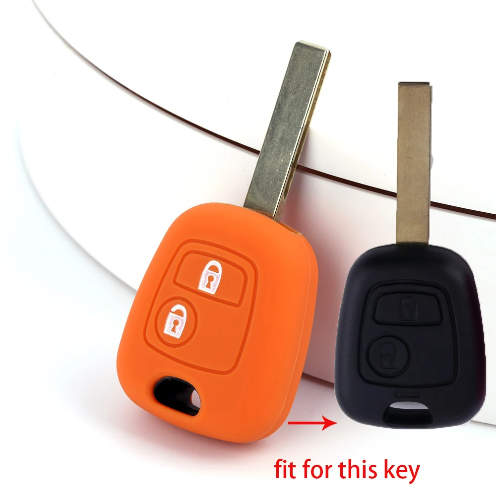 Силиконовый для ключа автомобиля крышка чехла cap Набор Toyota aygo Citroen C1 C2 C3 Pluriel peugeot 107
