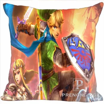 

Custom Pillowcase Cover The Legend of Zelda Square Zipper Pillow Cover (one side) 180117#121