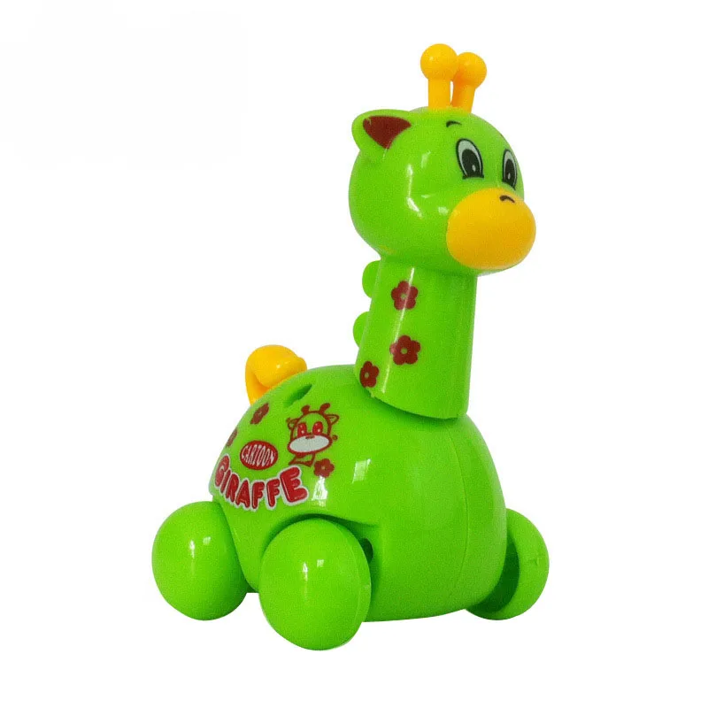 Детский Забавный Заводной игрушка для маленьких мальчиков с дизайном "Жираф" Бег заводные пружины игрушки Reborn Детские заводные игрушки