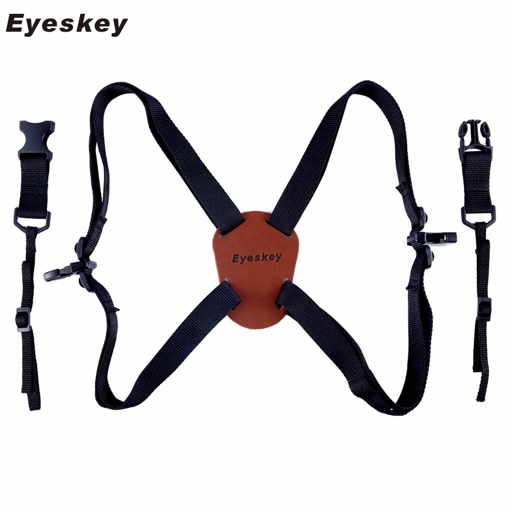 

Adjustable X-Shaped Harness Carrier Elastic Durable Shoulder Strap 5KG Optics Accessories Leather Ribbon for Binocular Camera