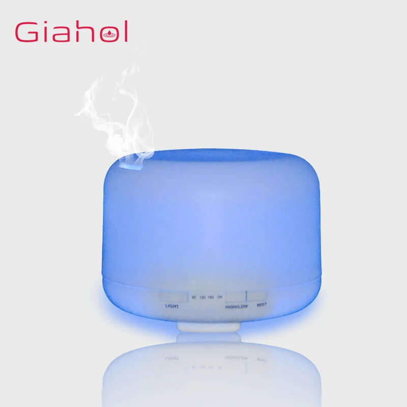 

GIAHOL 500ML Aroma Essential Oil Diffuser Ultrasonic Aromatherapy Machine Air Humidifier USB Moistener Atomizer Colorful Lights