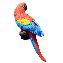 Смола Реалистичное моделирование искусственный попугай микро ландшафтный сад патио декоративные свадебные украшения ремесла