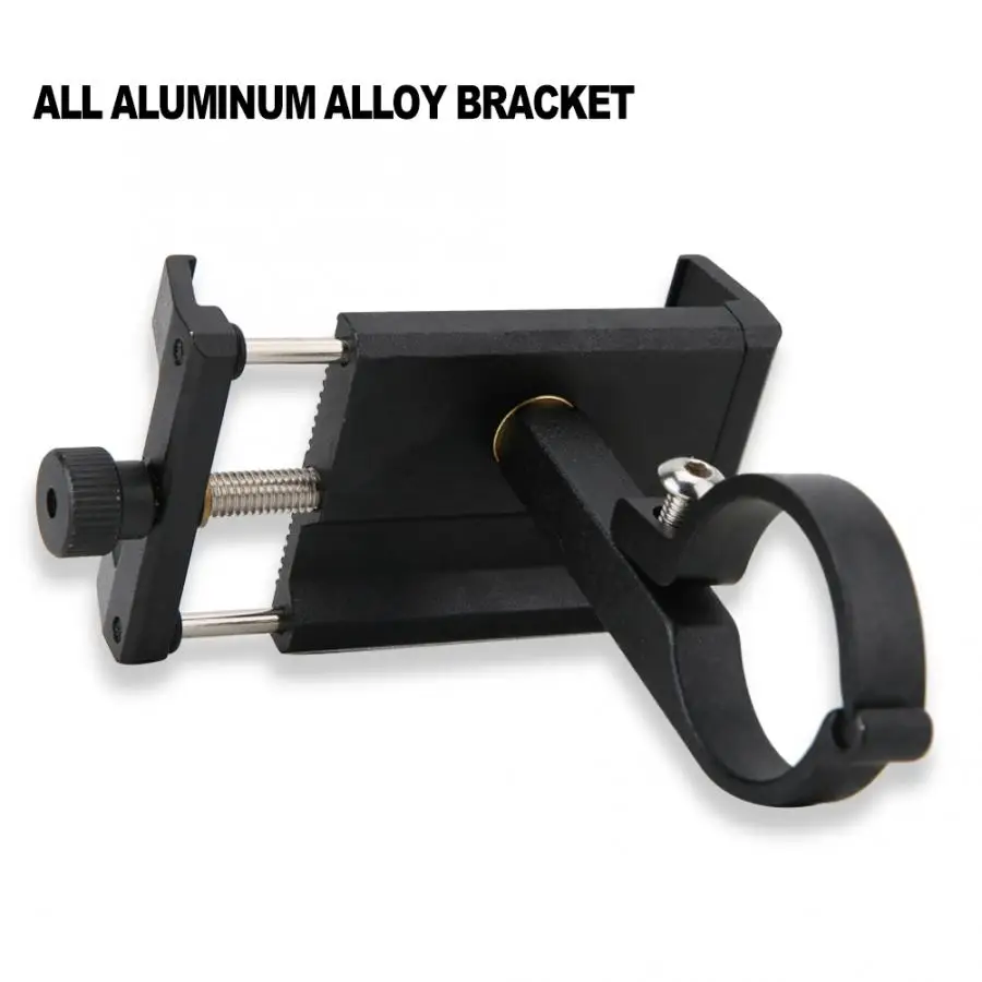 360 Degrees Adjustable Bike Handlebar Phone Navigation Fixed Bracket Aluminum Bicycle Phone Holder
