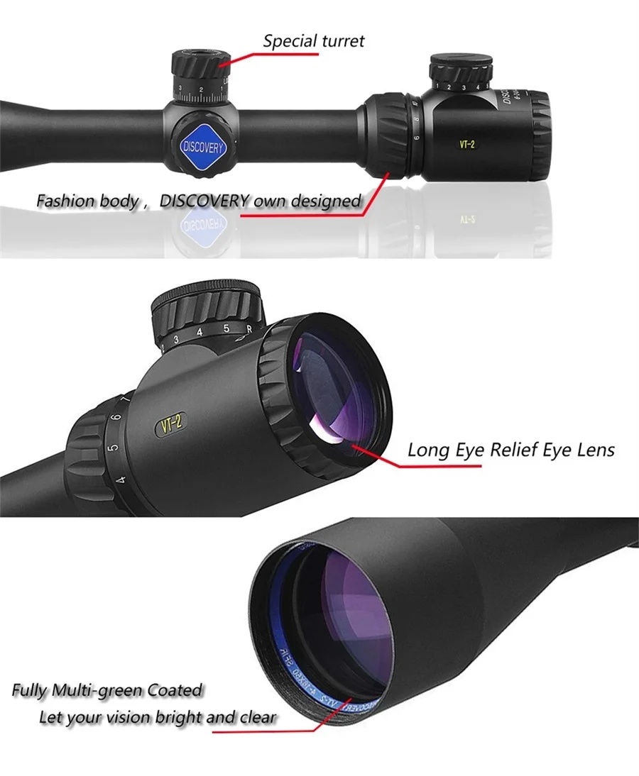 Оптический вид Airsoft Discovery VT-2 4-16X50SFIR открытый Riflescope Монокуляр координата Пистолет Аксессуары Охотничья винтовка Сфера