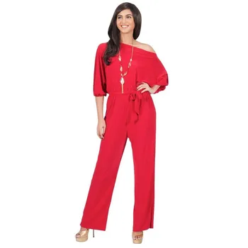 

2016 Elegant Womens High Waist Chiffon Jumpsuits Pants Ladies Rompers Summer Bodysuits