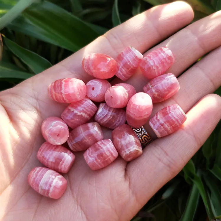 Родохрозит яйцо розовый 10*13 мм для DIY ювелирных изделий Свободные beadsFPPJ Природный камень Пряжка мира