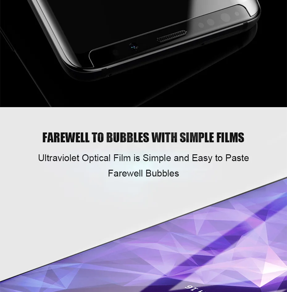 ZNP УФ закаленное стекло для samsung Galaxy S10 S9 S8 Plus S7 Edge 100D полная жидкая клеевая Защита экрана для samsung Note 9 8 S10E