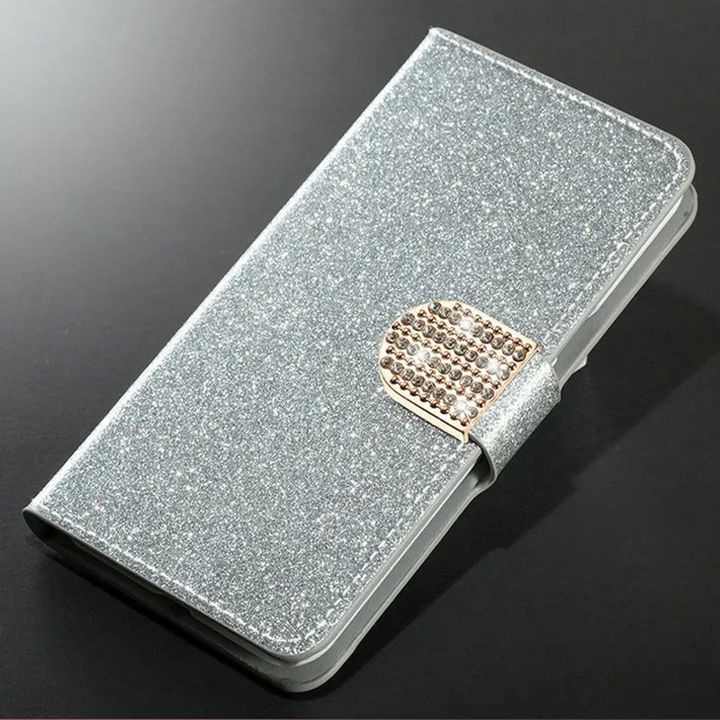 

1Luxury Sparkling Wallet Flip Leather Cover For Huawei Honor 7 8 7C 7X 8C 8X 7 lite Phone Case stand TPU Cover With Card Slot