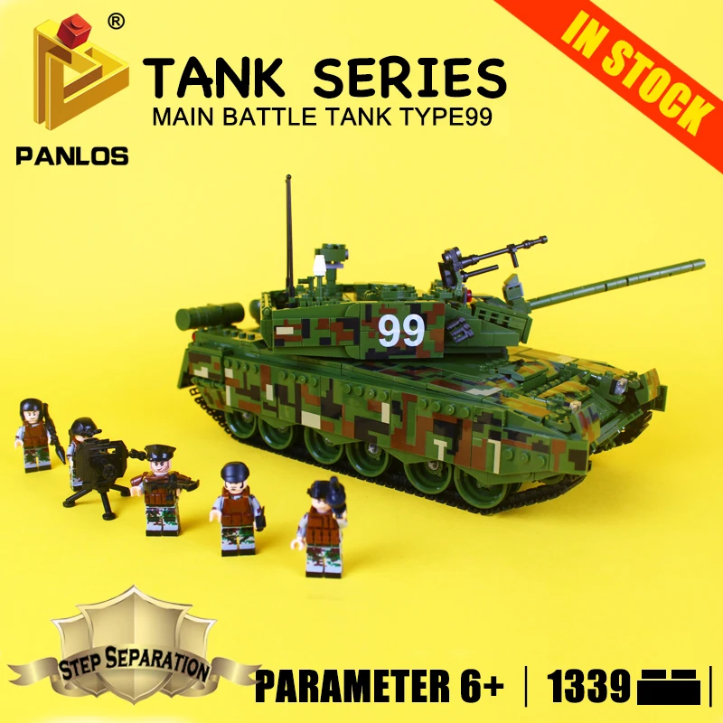 

Military 632002 1339pcs TYPE 99 Main Battle Tank Building Blocks Bricks enlighten toys for children Compatible with legoe