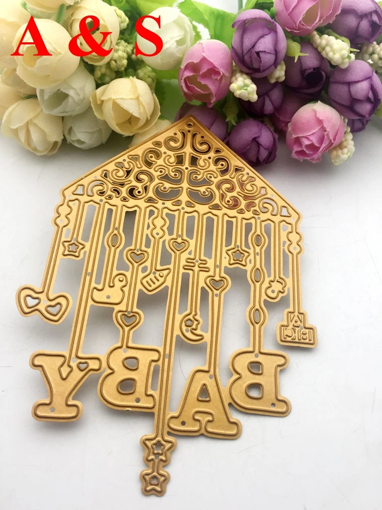Q69 Metal cutting dies baby bed aeolian bells Scrapbook card paper craft home decoration embossing stencil cutter Q69 Metal cutting dies baby bed aeolian bells Scrapbook card paper craft home decoration embossing stencil cutter