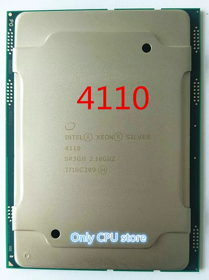 Intel Xeon серебро 4110 процессор 11 м Кэш, 2,10 ГГц CD8067303561400 SR3GH Процессор