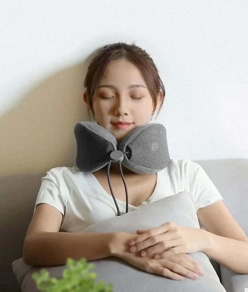 LF Neck Massage Pillow Neck Relax Muscle Therapy Massager Sleep Pillow For Office home And 