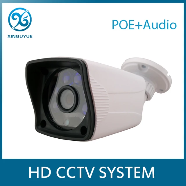 xgy factory audio poe ip camera hd 5mp onvif h 265 metal bullet high