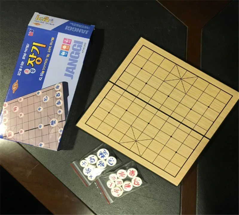 Портативные Южно-корейские шахматы Xiangqi набор Магнитная Складная Настольная игра 25*25*2 см JANGGI шахматы GameIQ EQ обучение для продвижения