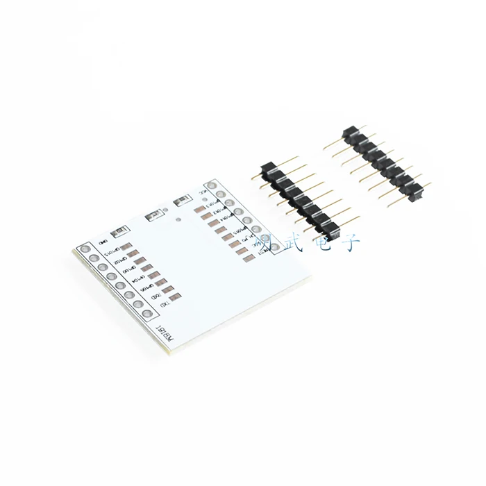  Free Shipping 10PCS/LOT ESP8266 serial WIFI module adapter plate Applies to ESP-07, ESP-08, ESP-12E 