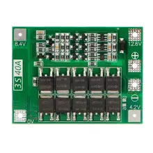 3S 40A 18650 Li-Ion Lithium Battery Charger Protection Board Pcb Bms For Drill Motor 11.1V 12.6V Lipo Cell Module 3s 10a 12v lithium battery charger protection board module for 3pcs 18650 li ion battery cell charging bms 11 1v 12 6v