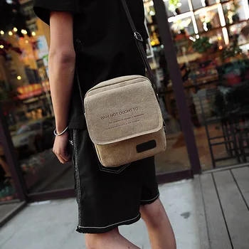 

121417 newhotstacy man small canvas shoulder bag men mini flap bag