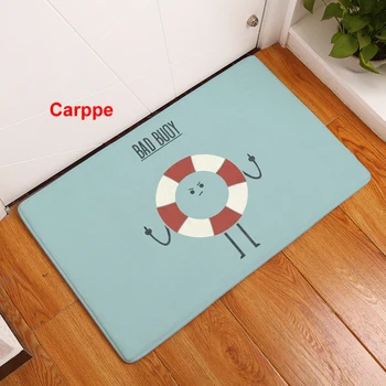 

2017 New Home Decor Commodity Cartoon Image Carpets Non-slip Kitchen Rugs for Home Living Room Floor Mats 40X60 50X80cm