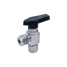 Нержавеющая сталь 304 6/8/10 мм 1/" 3/8" OD Инструмент Угловой шаровой кран Pnael крепление