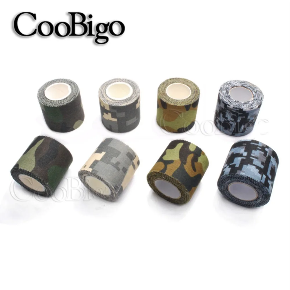 

1 Roll Camouflage Non-woven Self-adhesive Camo Tape Hunting Paintball Airsoft Rifle Waterproof Non-Slip Stealth Tape