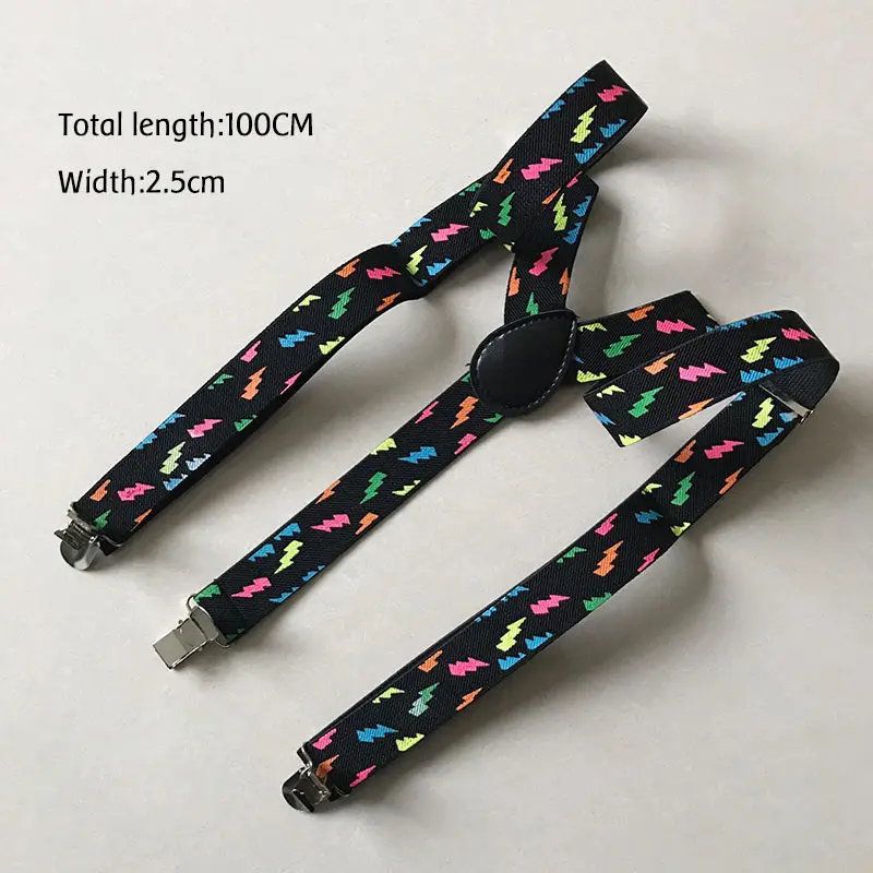 Мужские костюмы Winfox высокого качества эластичная Женская Сережка на Y-Back Пояс для подтяжек ремень регулируемые подтяжки Пейсли подтяжки - Цвет: Flashing lightning