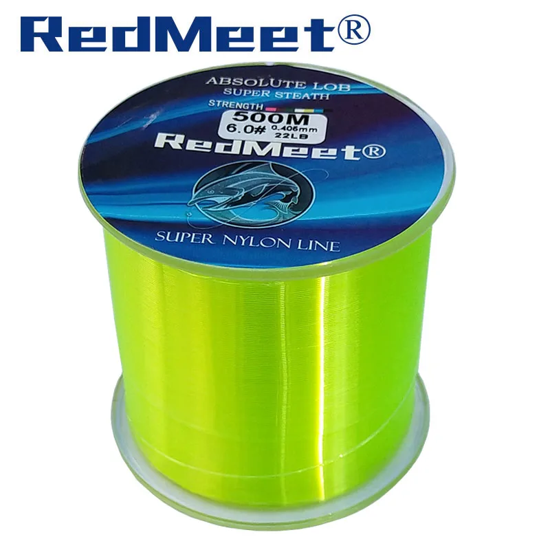 RedMeet 500 متر النايلون الصيد خطوط الصيد حبل ألياف الكربون خط المتعددة الشعيرات قوي اليابان البحر يطير الصيد خطوط الأبيض/ الأصفر