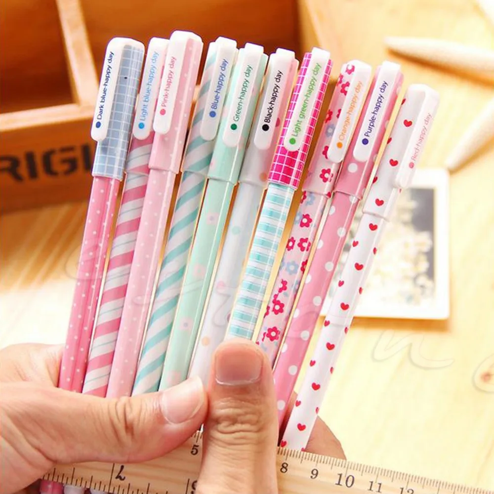 Высокое качество 10 шт. шариковая ручка новинка милые Мультяшные фломастеры гелевые ручки для офиса Новые