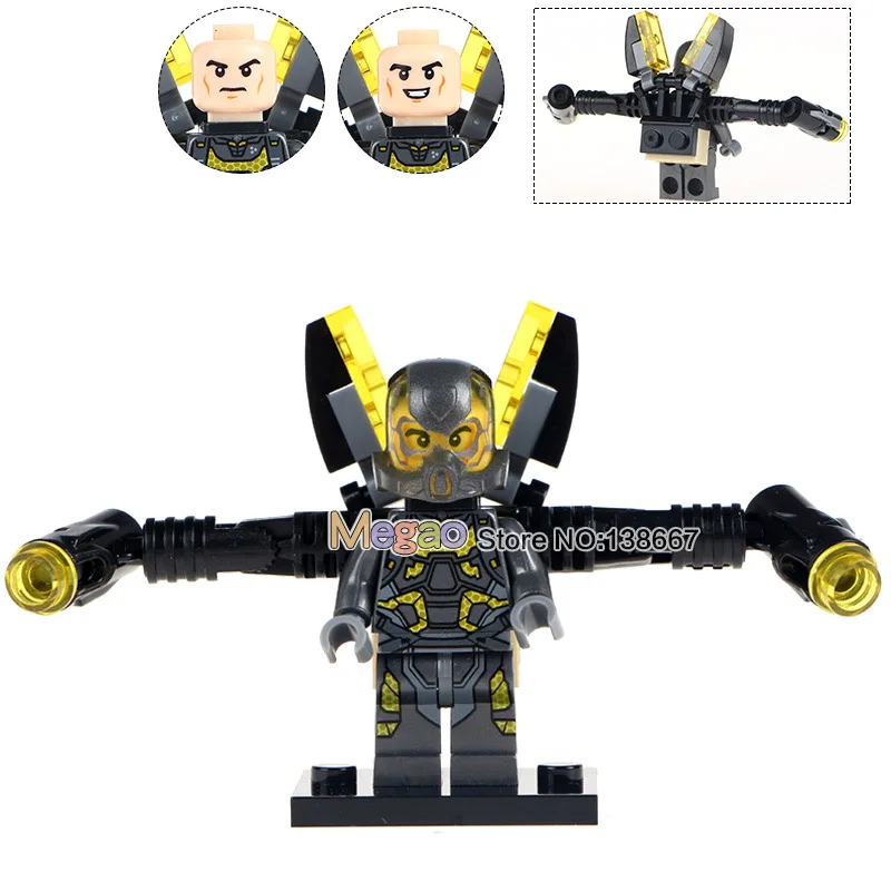 

Single Sale MG0002 Antman Yellow Jacket Marvel Super Hero Action Figures Building Blocks Children Christmas Gifts Toys sy295