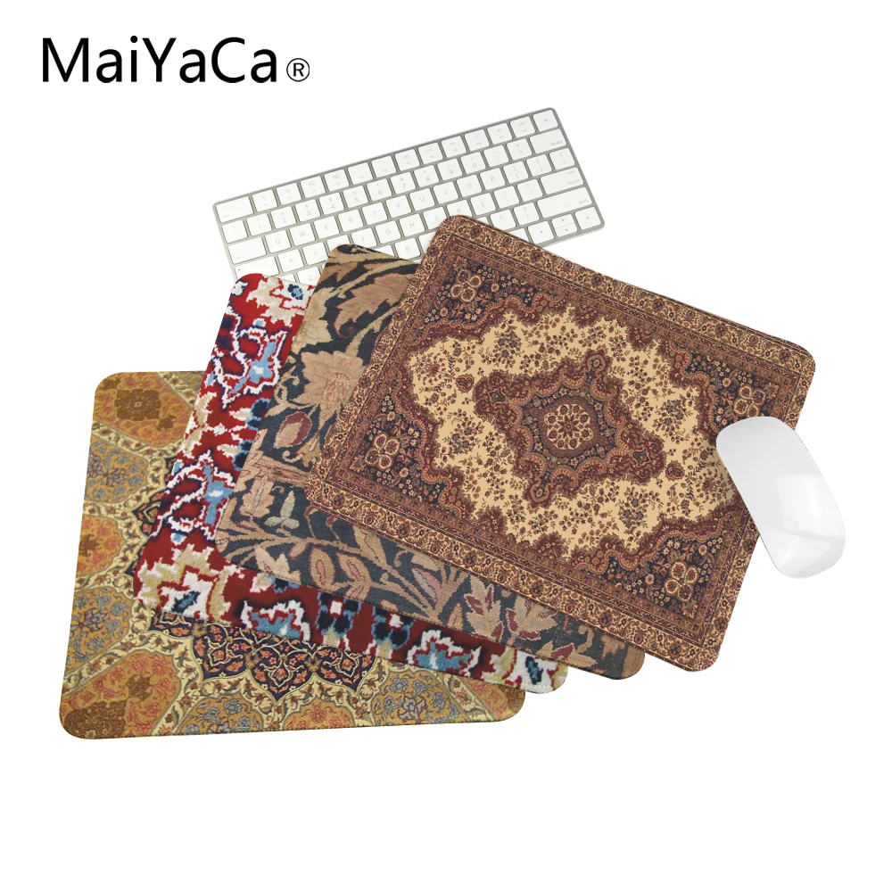 Персидский ковер Индивидуальные Прямоугольник нескользящей резиновой 3D печать игровой резиновая прочным ноутбуком коврик для мыши