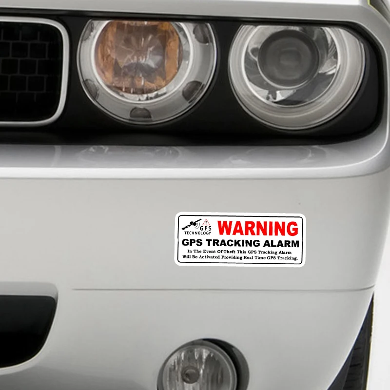 YJZT 10 см* 3,9 см 4X автомобильный стикер Предупреждение gps трекинг сигнализация Светоотражающая персональная наклейка C1-7582