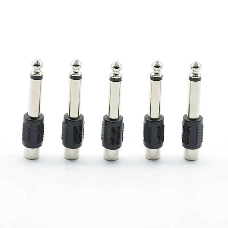 5 шт. разъём RCA/AV для микрофона 6 35 мм 1/4 дюйма|Соединители| |
