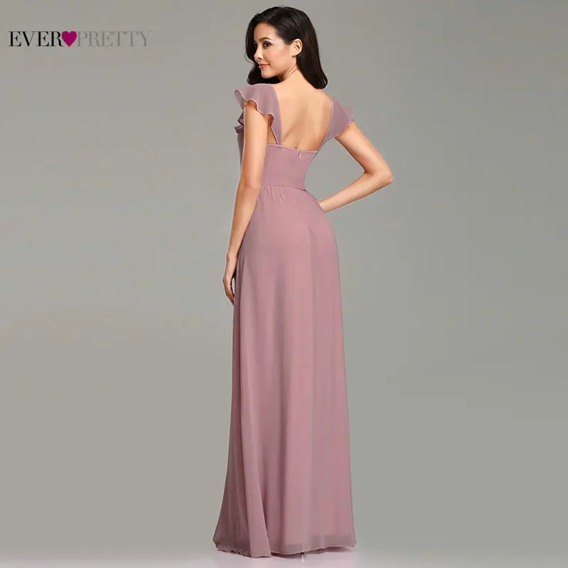 Темно синие вечерние платья Ever Pretty EZ07737 2020 Новое поступление элегантные розовые