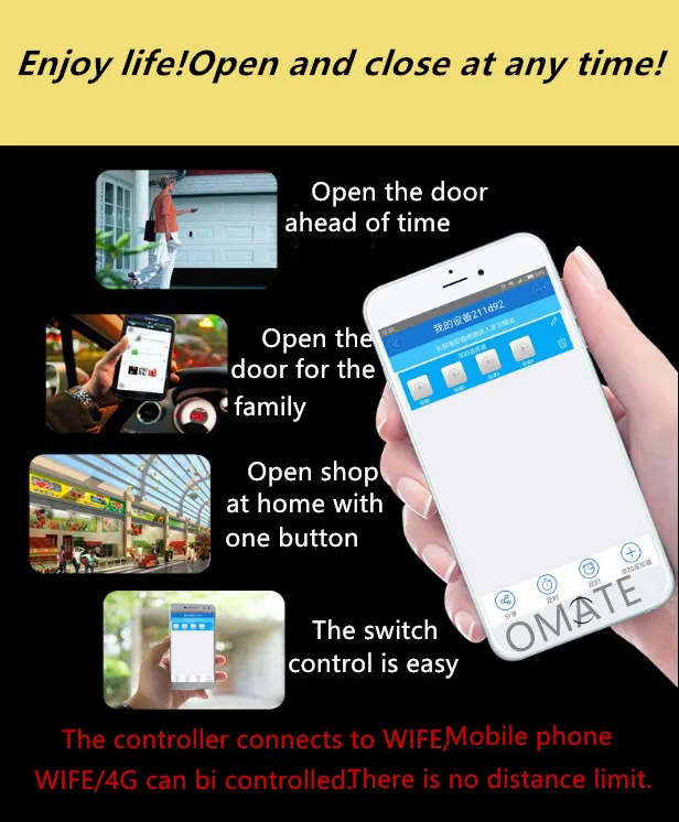 Автоматическая раздвижная дверь пульт дистанционного управления Блокировка автоматическое полуоткрывание открытие специальный Мобильный контроль жена костюм обновленная версия