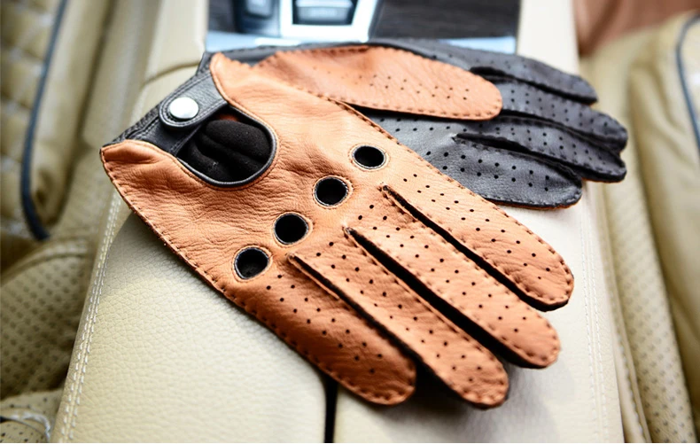 2019 модные осенне-зимние мужские перчатки из оленьей кожи винтажные перчатки защитные кожаные перчатки для езды на мотоцикле мужские M-55