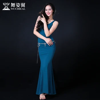 

Belly Dance Costumes Special Offer Promotion Women Belly Dance Skirt Wuchieal Brand Woman Costume Dress Practice Clothes 2578