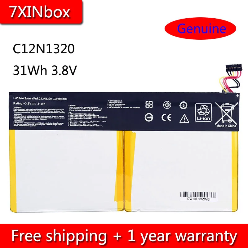 7XINbox 31Wh 3 8 V C12N1320 Аккумулятор для ноутбука Asus Transformer Book T100T T100TA T100TA-C1 Series Tablet |