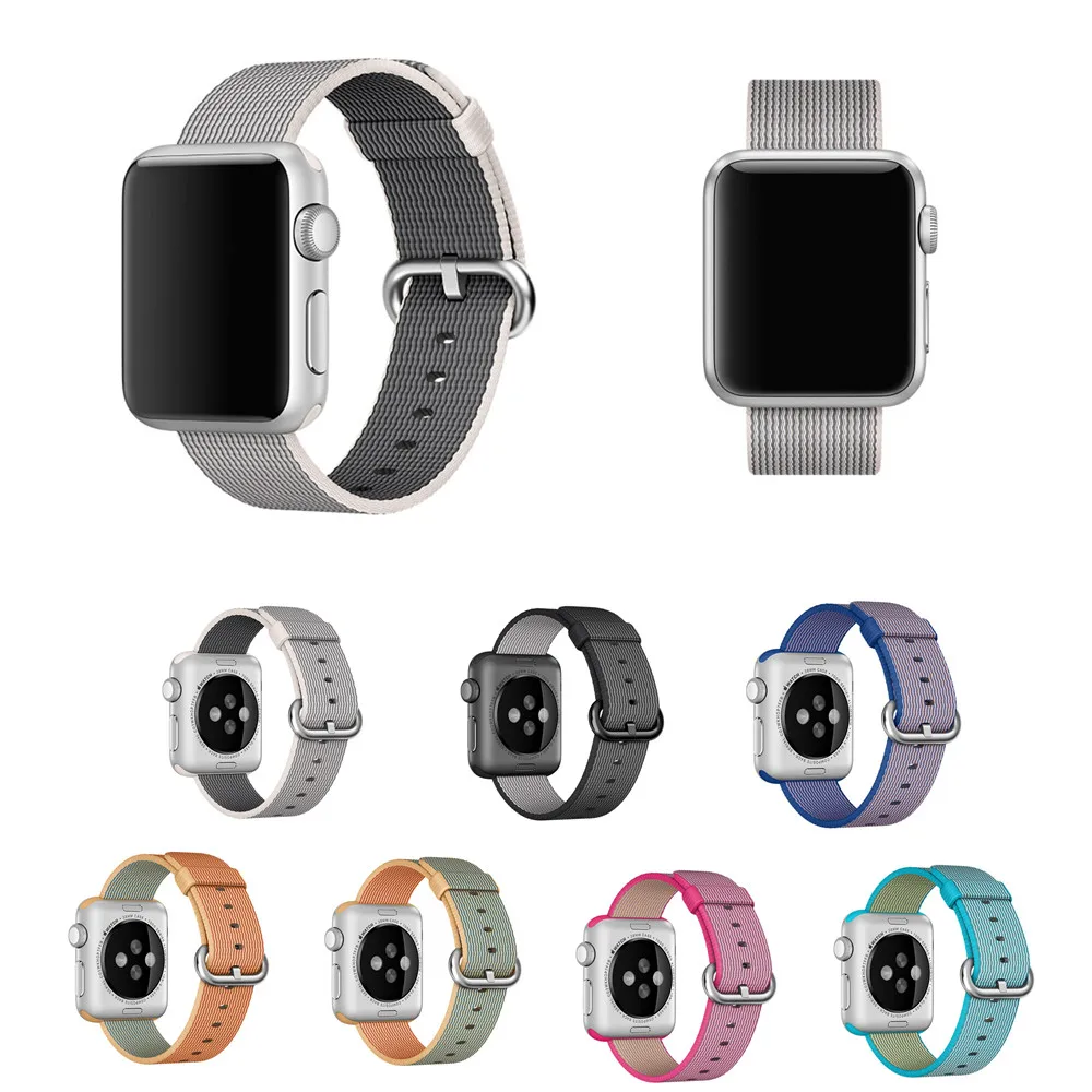 Sport Woven Nylon font b watch b font strap For apple font b watch b font
