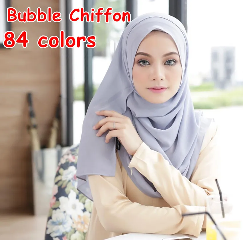 

A30 High quality bubble chiffon hijab headband shawl summer muslim scarves scarf 180*75cm 10pcs/lot