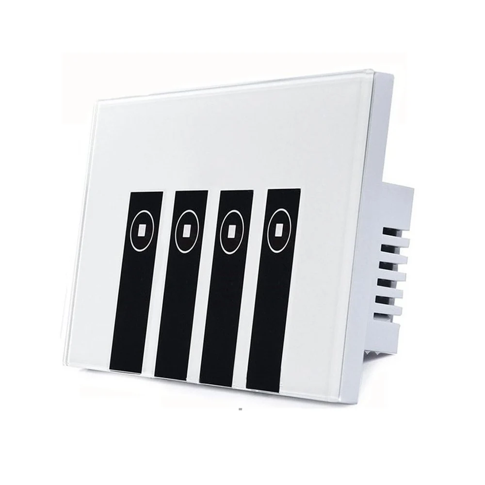 

Smart Light Switch, 4 Switches Touch In-wall Wireless Plate Switch Compatible with Amazon Alexa, Remote Control Your Devices