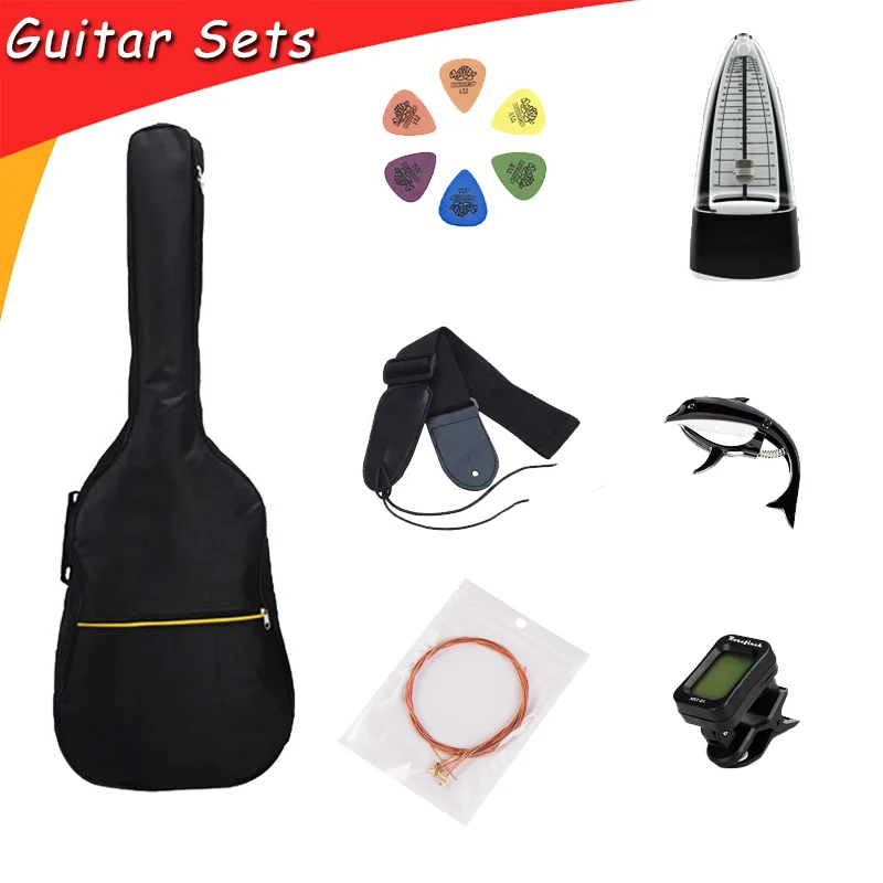 

Guitar Accessories Guitar Sets with Guitar Bag Strings Capo Tuner Picks Metronome for Stringed Instruments GP115