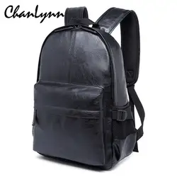 2017 высокое качество из искусственной кожи Для мужчин рюкзак для путешествий школьная сумка рюкзак мужской ноутбук Бизнес Рюкзак Mochila