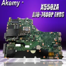 Akemy X550ZA материнская плата для ноутбука ASUS X550ZE X550Z X550 K550Z X555Z VM590Z тест оригинальная материнская плата A10-7400P LVDS GM