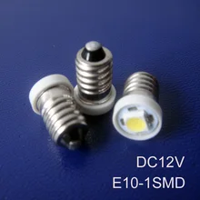 Высокое качество 12 V Led E10 лампа, светодиодный световой сигнал E10, DC12V светодиодная контрольная лампа E10 светодиодная сигнальная лампа 500 шт./лот